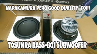 PANALO TO!!! Tosunra Bass-801 napaka-mura at quality subwoofer for home and car audio set up