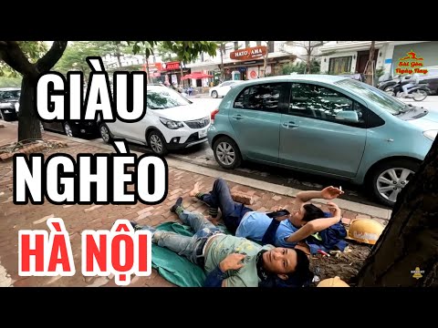 Video Hà Nội GIÀU & NGHÈO | Xe hơi bạc tỷ & lao động nghèo... - youtube