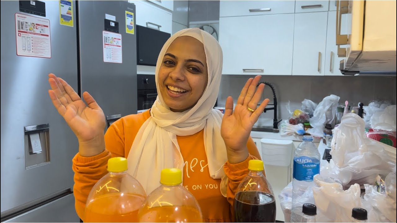 مشتريات الجواز للمطبخ😍||رتبت التلاجه💃♥️