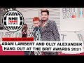 Here's Adam Lambert and Olly Alexander hanging out on the red carpet | Brit Awards 2021