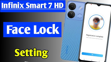 infinix smart 7 hd me face lock kaise lagaye | how to set face lock infinix smart 7 hd