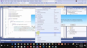 How to Create a Web Api project with Visual Studio