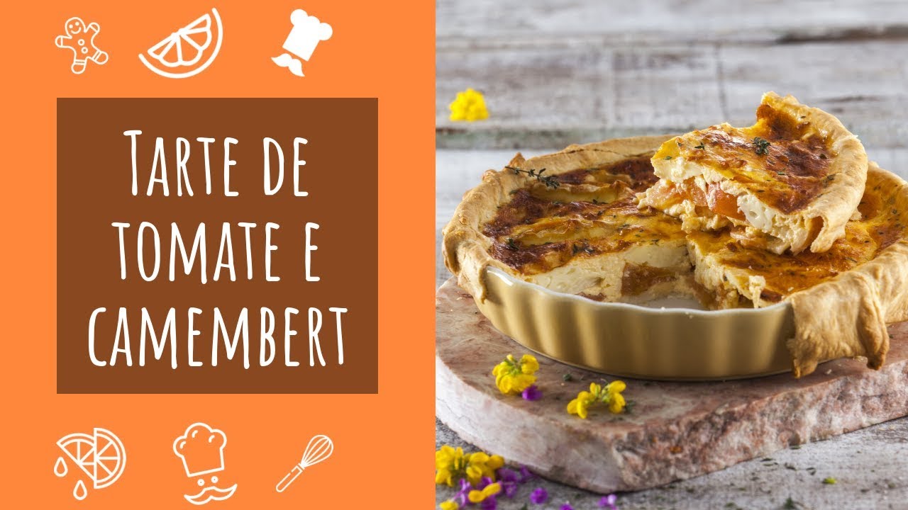 Tarte de tomate e camembert
