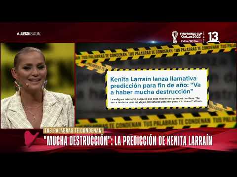 Predicciones de Kenita Larraín. Juego Textual, Canal 13.