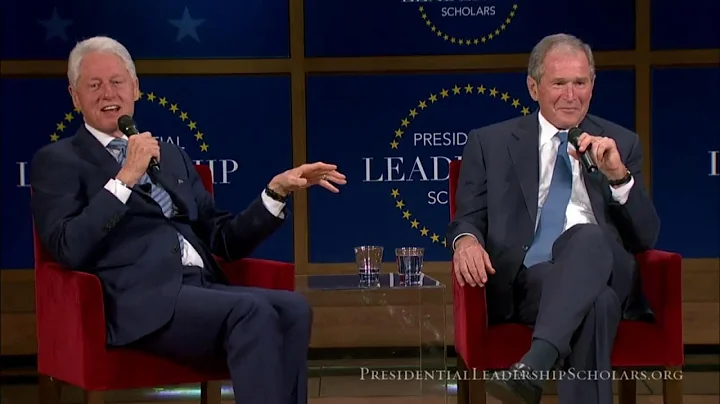 George W. Bush, Bill Clinton Conversation on Leade...