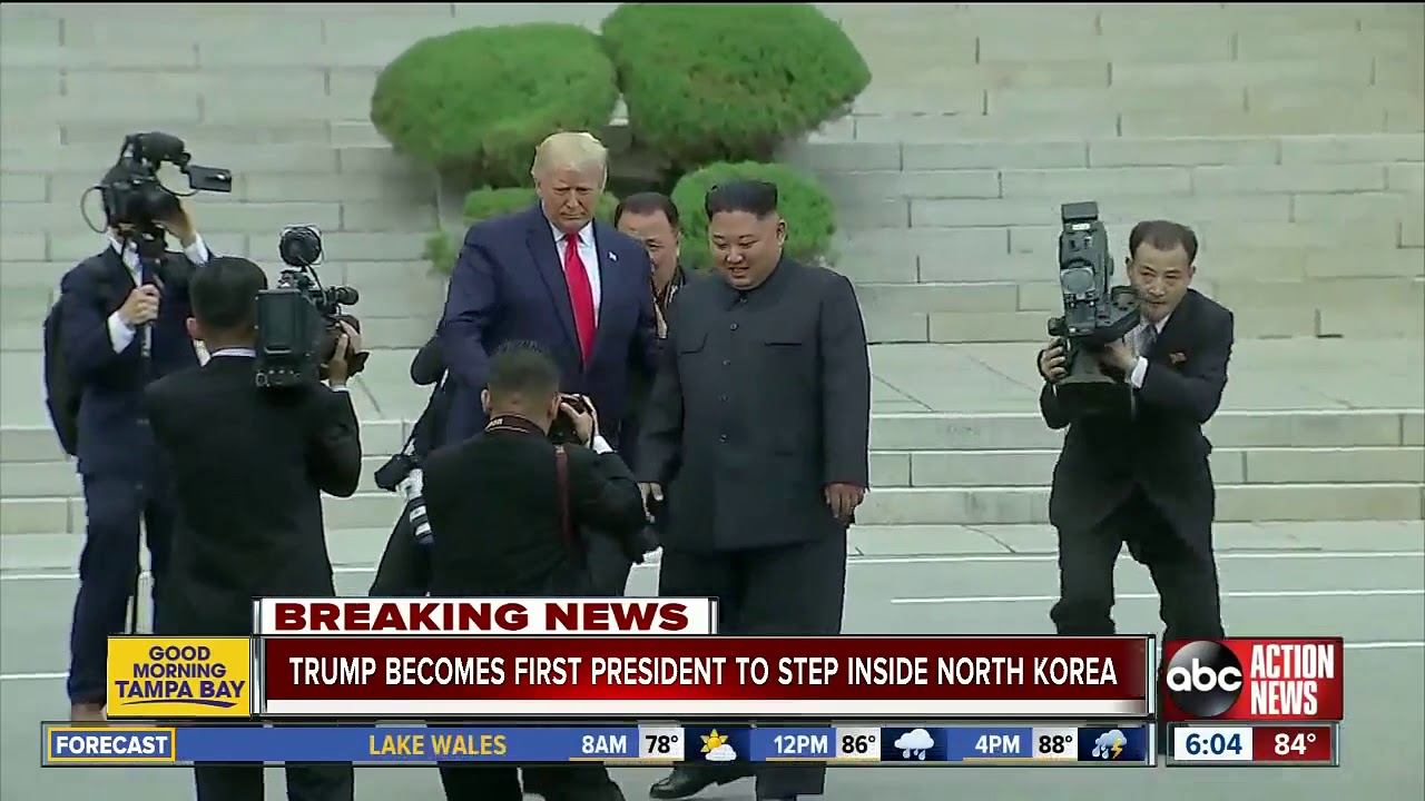 Donald Trump becomes 1st sitting U.S. president to enter North Korea ...