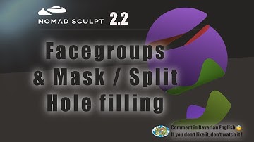 Nomad Sculpt - Facegroups - Hole filling settings for mask split - Split Tool (V2.2 - 28.6.2025)
