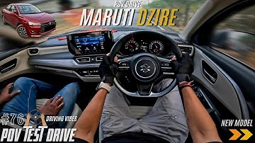 2024 NEW MARUTI DZIRE | ZXI+ | 1.2L 80BHP | POV Drive #76 | MARUTI DZIRE | 4K | REV GEARSHIFT #dzire