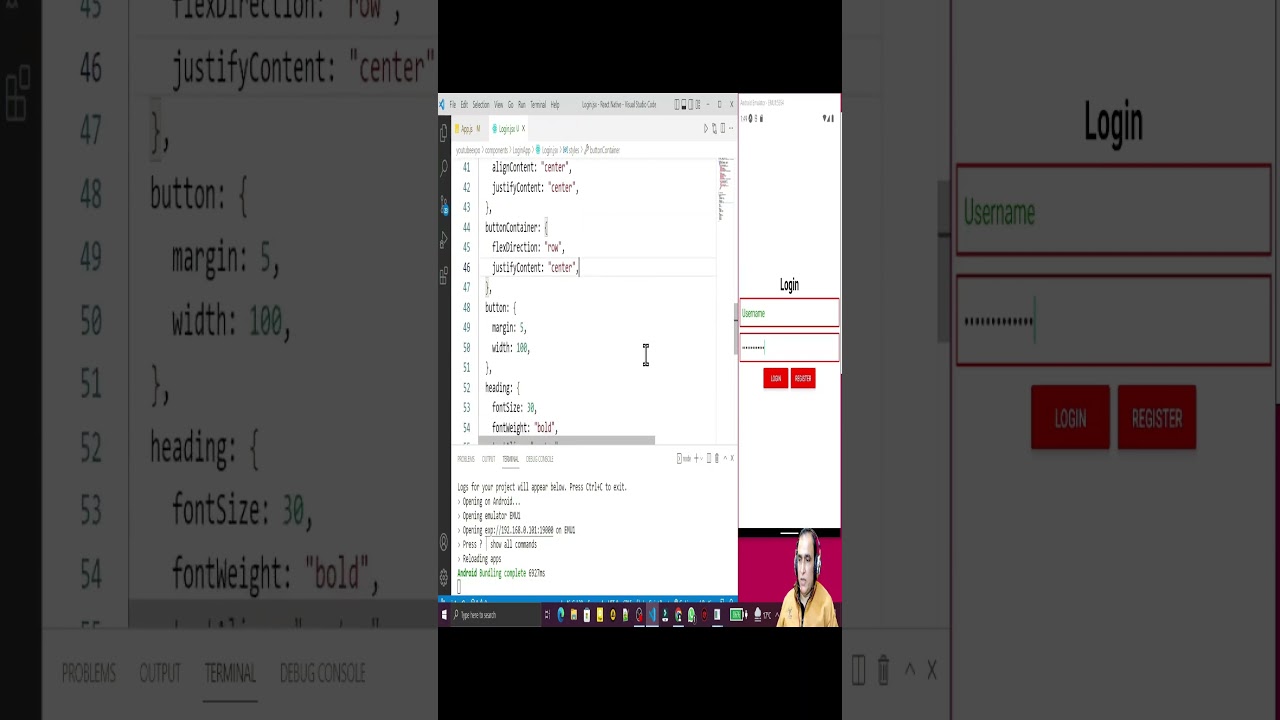 Разработка приложения для авторизации в React Native Expo — Часть 3 | Занятия доктора Випина