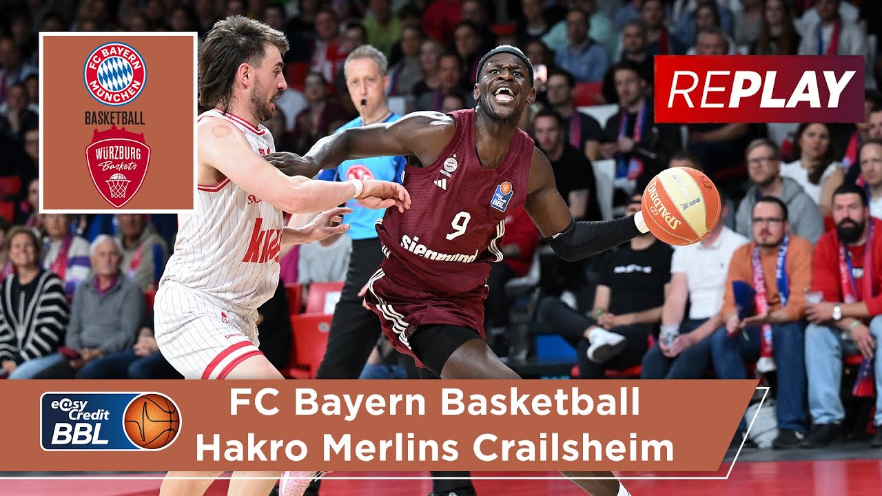 FC Bayern München Basketball vs. Würzburg Baskets - Full Game Highlights, Halbfinale 2, Saison 23/24