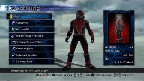 SoulCaliburV creation - How to make Ant-Man from MARVEL