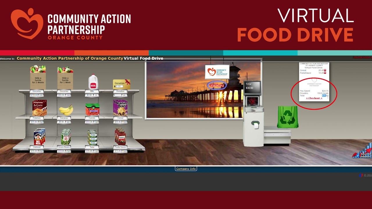 CAP OC Virtual Food Drive: How it works