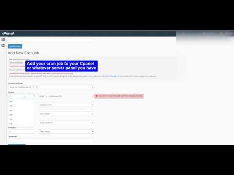 PHP Cam Script (v4) - Set Up Tour Video - Add Cron Jobs