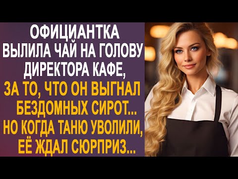 Официантка вылила чай на директора кафе. Но когда Таню уволили, её ждал большой сюрприз...