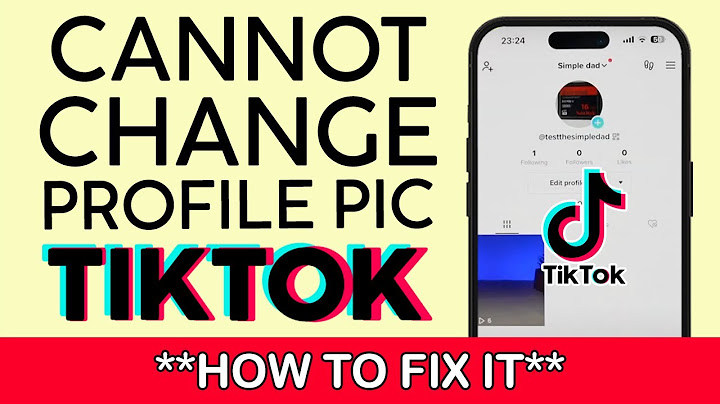 How to change your profile picture on TikTok website