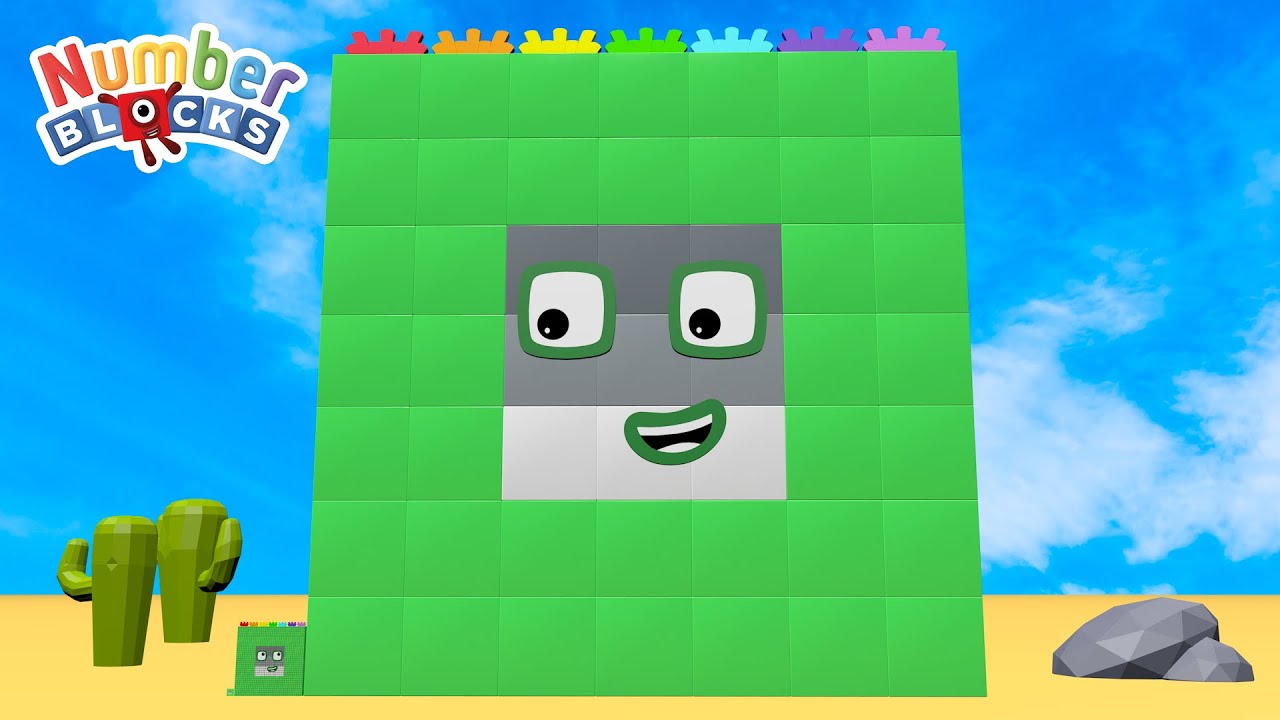 Numberblocks Cube Step Squad New 1 - 49 MILLION Song - Learn to Count Big Numbers!