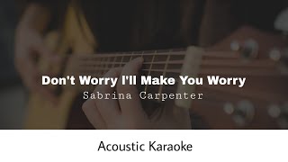 Sabrina Carpenter - We Almost Broke Up Again Last Night (Acoustic Karaoke) Resimi