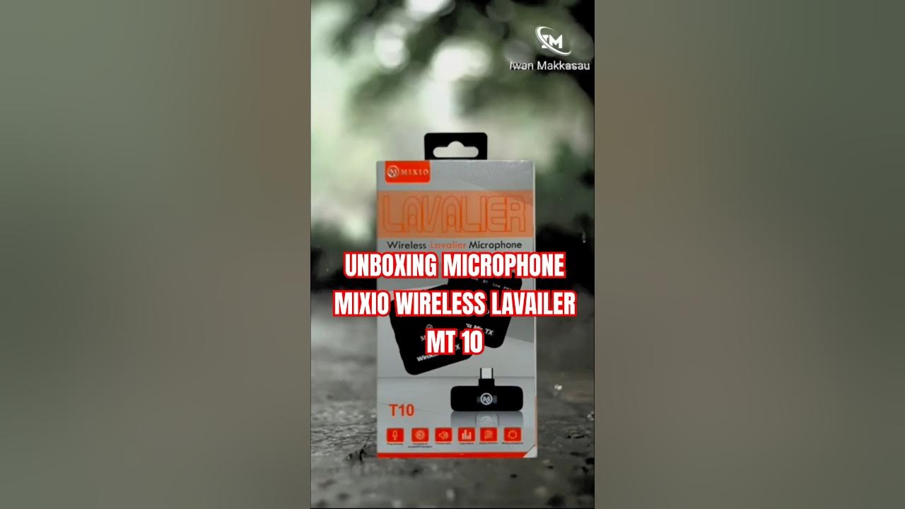 Unboxing microphone MIXIO wireless lavailer MT10 YouTube