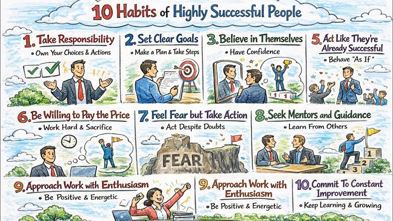 10 Habits of Highly Successful People - Lean Six Sigma Training - YouTube