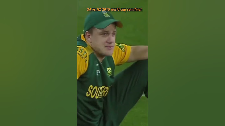 SA vs NZ 2015 world cup semifinal emotional moment for SA #cricket #world cup #2015