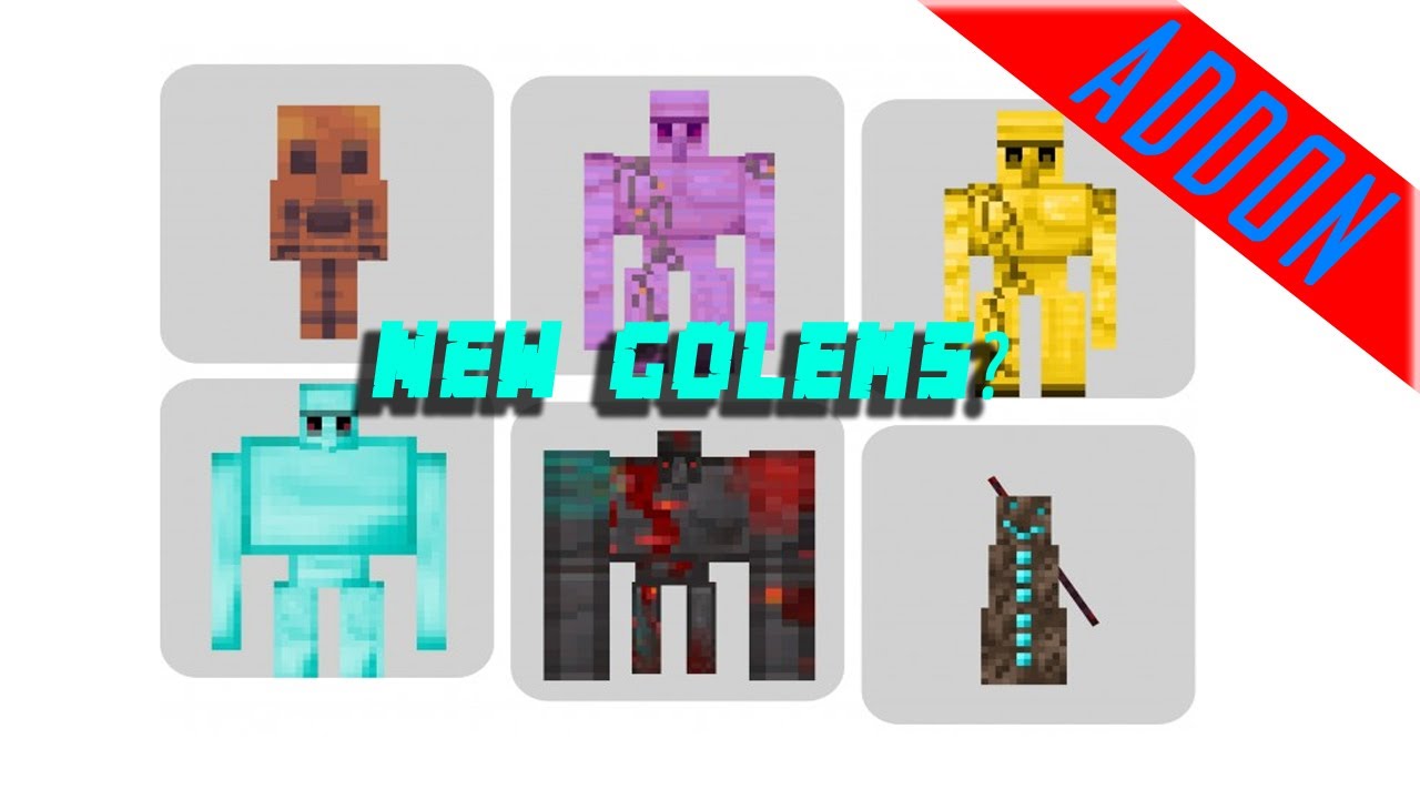 New GOLEMS? Minecraft Bedrock Edition / MCPE 1.18 YouTube