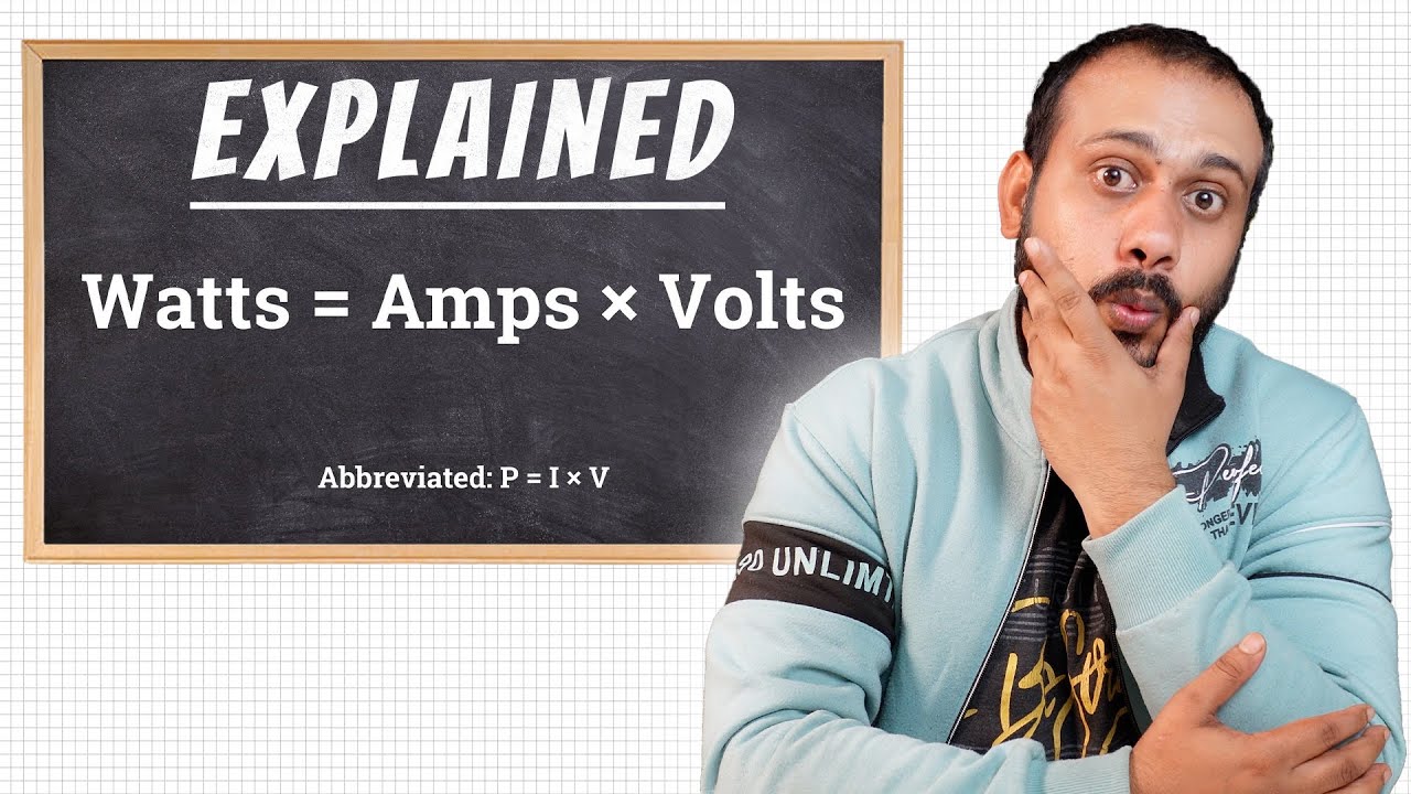 Volts amps watts Explained ! ⚡💡 - YouTube