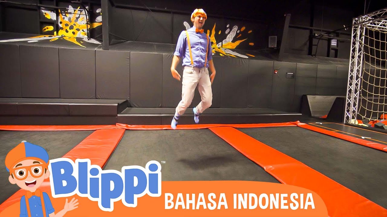 Blippi Belajar ABC Di Taman Trampolin Untuk Anak-Anak | Blippi Bahasa
