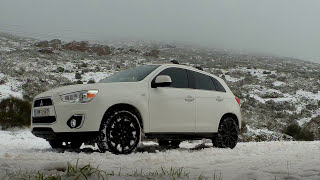 MITSUBISHI ASX  OUTLANDER SPORT  RVR  TEST on SNOW YOKOHAMA GEOLANDAR G015 AT's