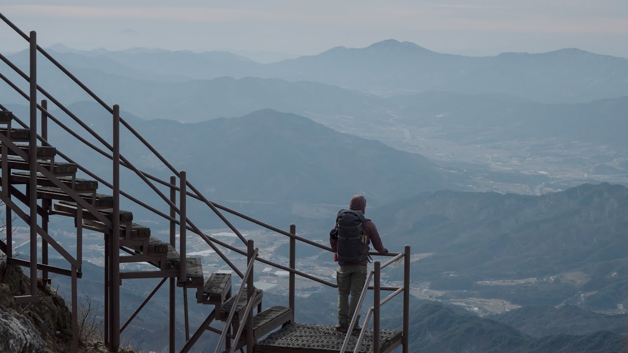 바람 몰아치는 남덕유산 |  겨울산행 남덕유산 백두대간