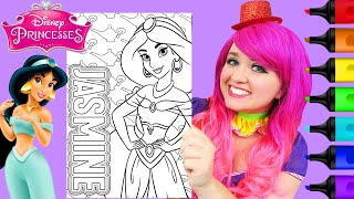 Coloring Princess Jasmine | Markers