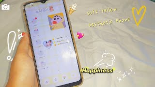 how to custumize your phone aesthetic (soft yellow) // fullxchan해 screenshot 1