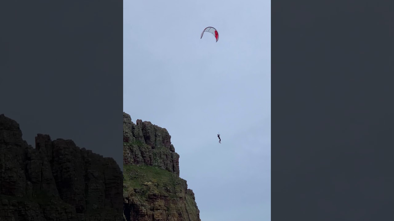 72M KITESURFING CLIFF JUMP EXTREME YouTube