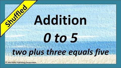 Addition Flash Cards 0-5 Words Only Shuffled No Audio