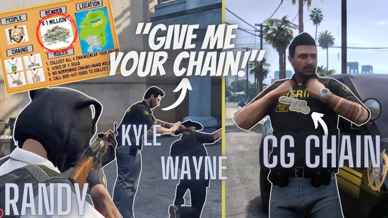 Sheriff Kyle Pred HUNTS for Chang Gang chains for a $1,000,000 prize (multiple POVs)