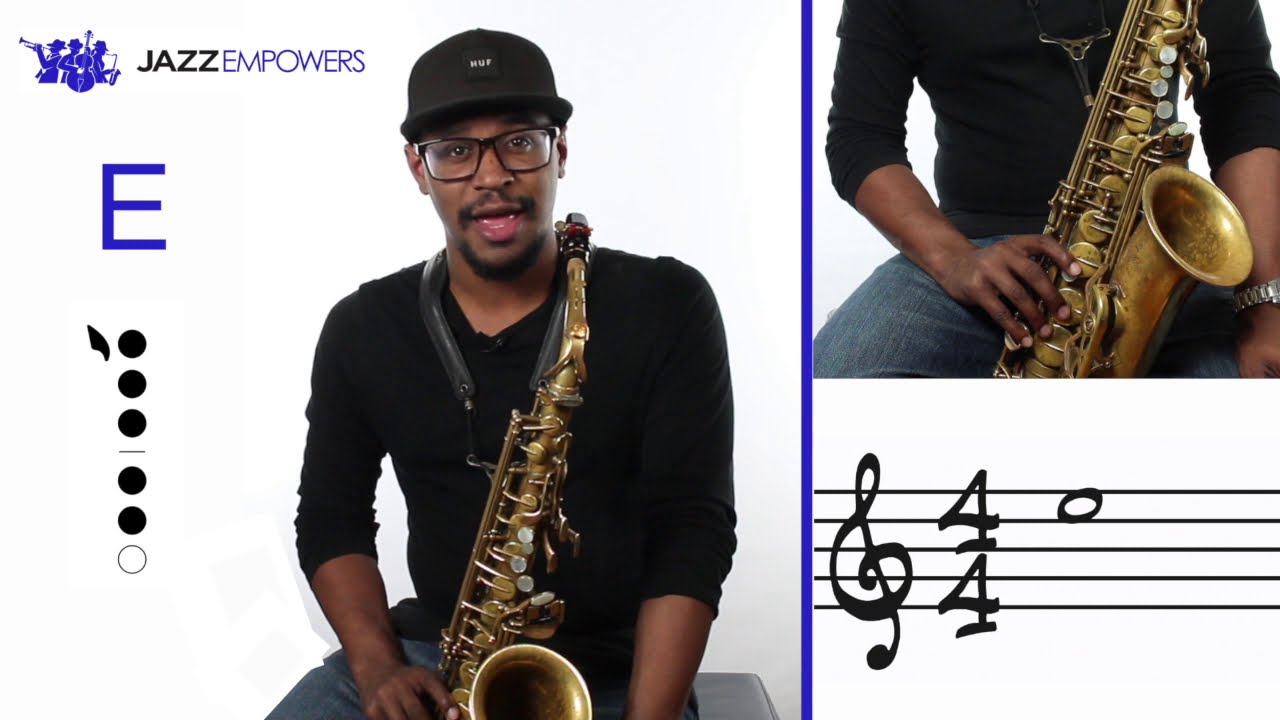 Beginner Jazz Alto Saxophone Lesson 4 Last 3 Notes to the G Major