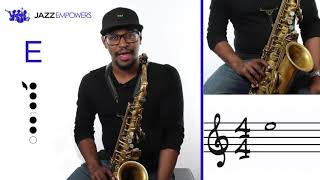 Beginner Jazz Alto Saxophone: Lesson #4 - Last 3 Notes to the G Major (Bb Concert) Scale