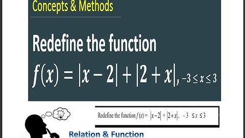 Redefine the function f(x)=mod(x-2)+mod(2+x)  for x belongs to [-3,3]  ||