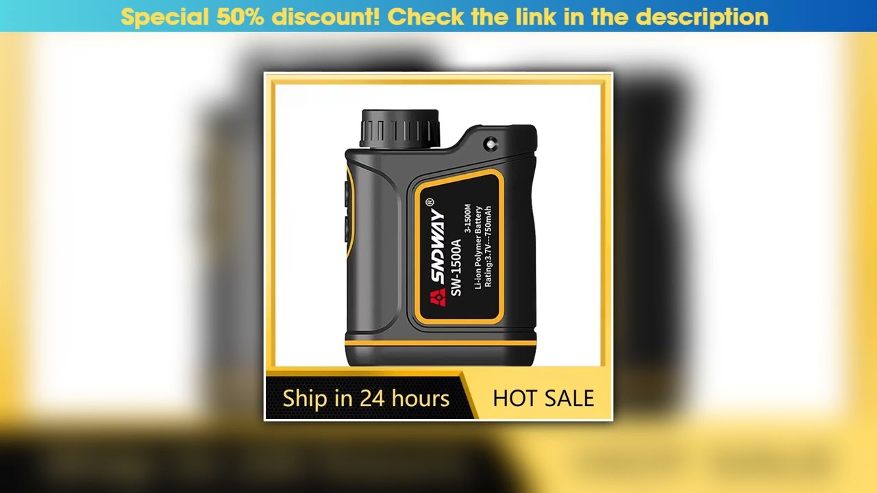 Hot Picks SNDWAY Golf Laser Distance Meter Rangefinder for Hunting 1000M 1500M 2000M Laser Telemete
