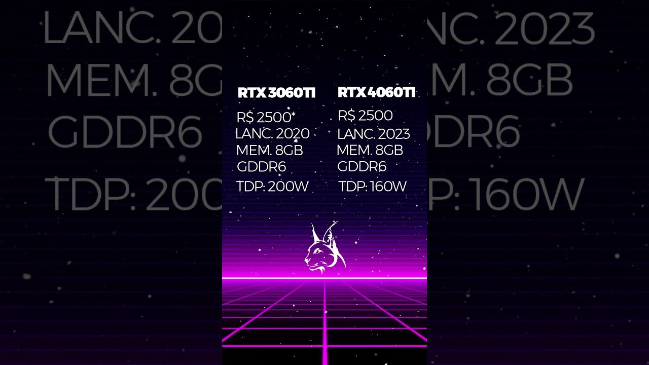 RTX 3060 TI VS RTX 4060TI   TESTE EM JOGOS!