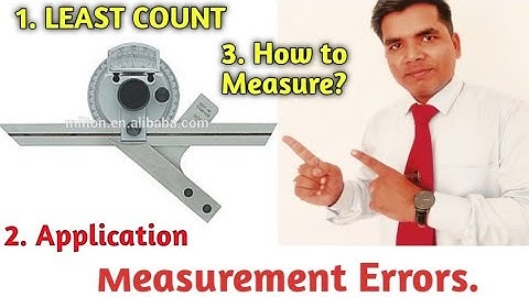 Bevel Protractor//Least Count of Vernier Bevel protractor (HINDI/ENGLISH)