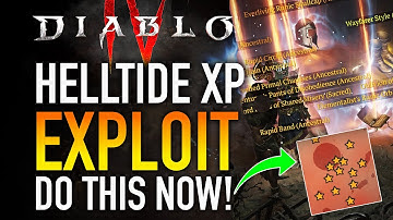 Diablo 4 - MASSIVE Helltide Legendary & XP Farm Exploit! AFTER HOTFIX! (NO DUNGEON)