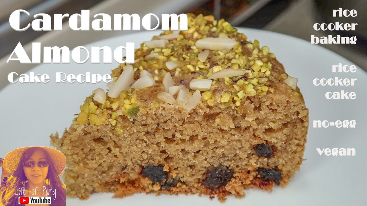 EASY RICE COOKER CAKE RECIPES Cardamom Almond Cake Recipe Indian