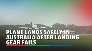 Plane lands safely in Australia after landing gear fails | ABSCBN News