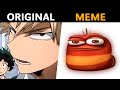 oi oi oi red larva Original vs Meme