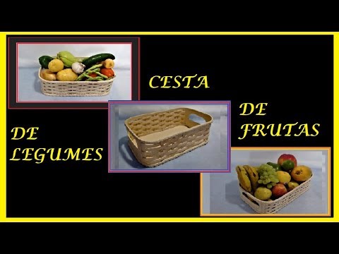 Como Fazer Cesta para Frutas e Verduras de PVC passo a passo