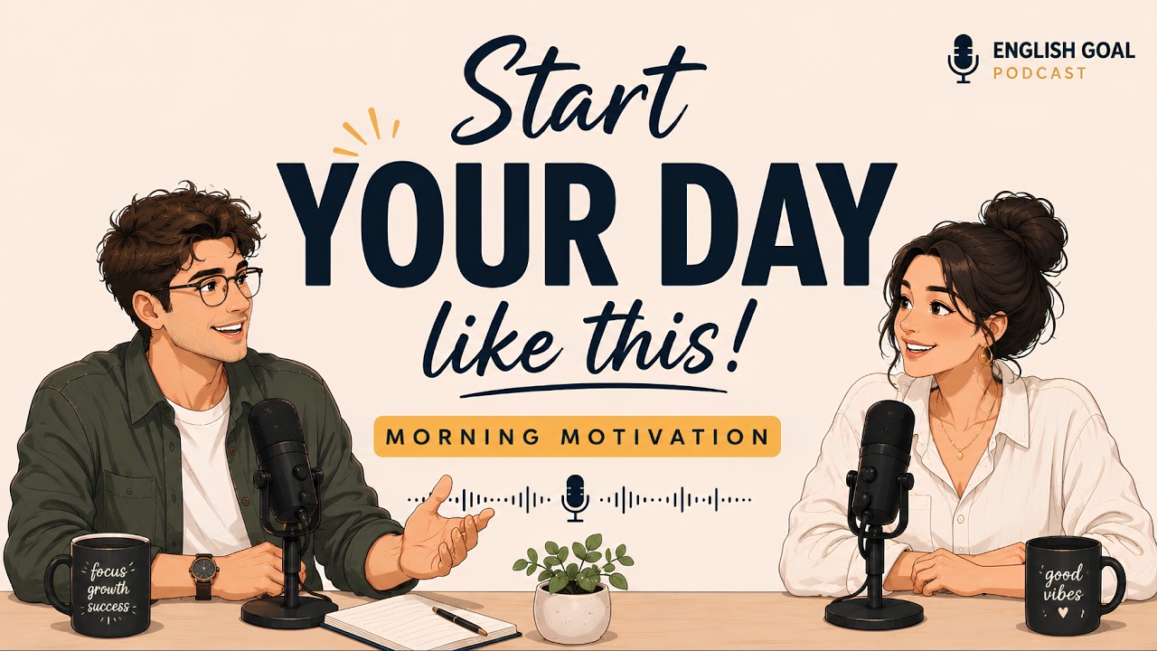 English Podcast For Easy ESL English Conversation | Start Your Day Like This... Morning Motivation