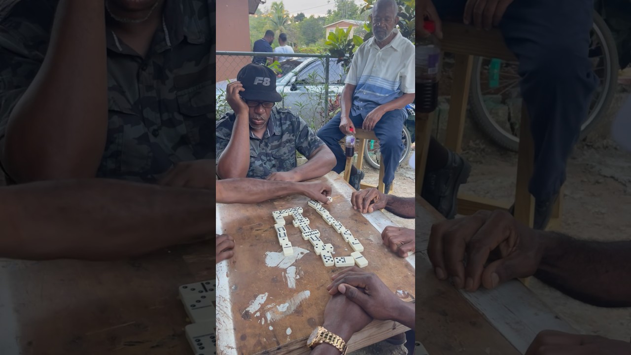 A game of Damino in Jamaica 