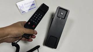 Wall Mounted Hotel Telephone | Landline Trim Line Phone for Hotels & Hospitals | OEM Bulk Supply