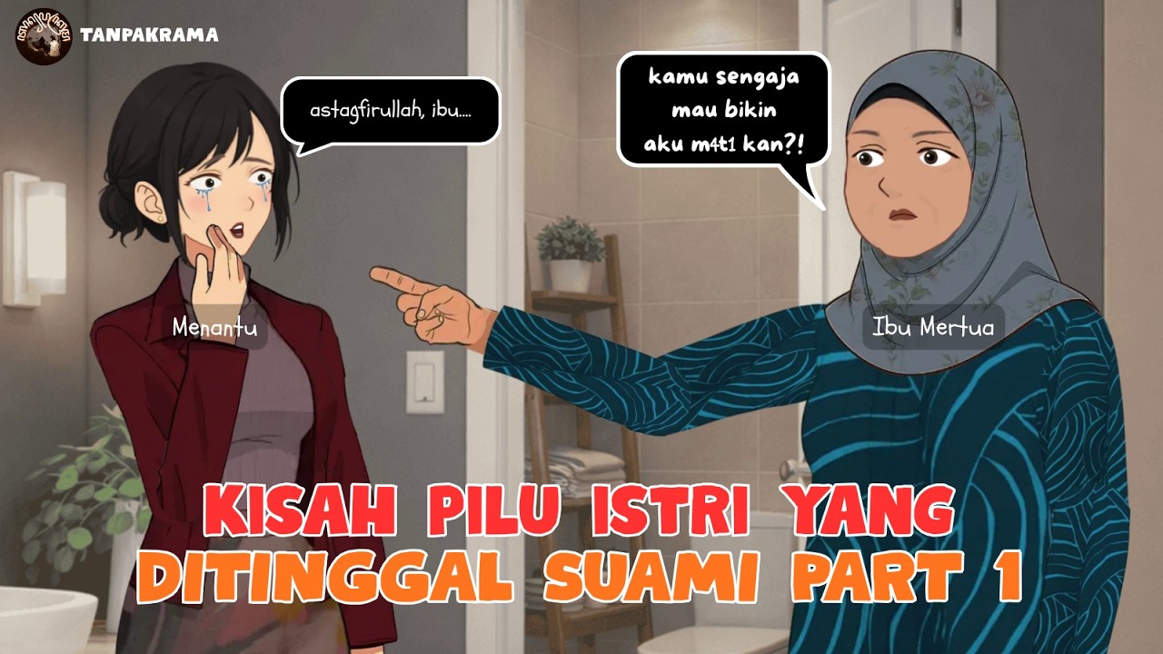 Drama Animasi KISAH PILU ISTRI DITINGGAL SUAMI - PART 1 | DIHINA MERTUA DITINGGAL SUAMI KE DUBAI