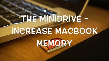 The MiniDrive (SD card slot MacBook storage) Setup & review,  Time Machine backup, iTunes drive